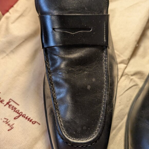 Salvatore Ferragamo Black Leather Men Loafers main image 11